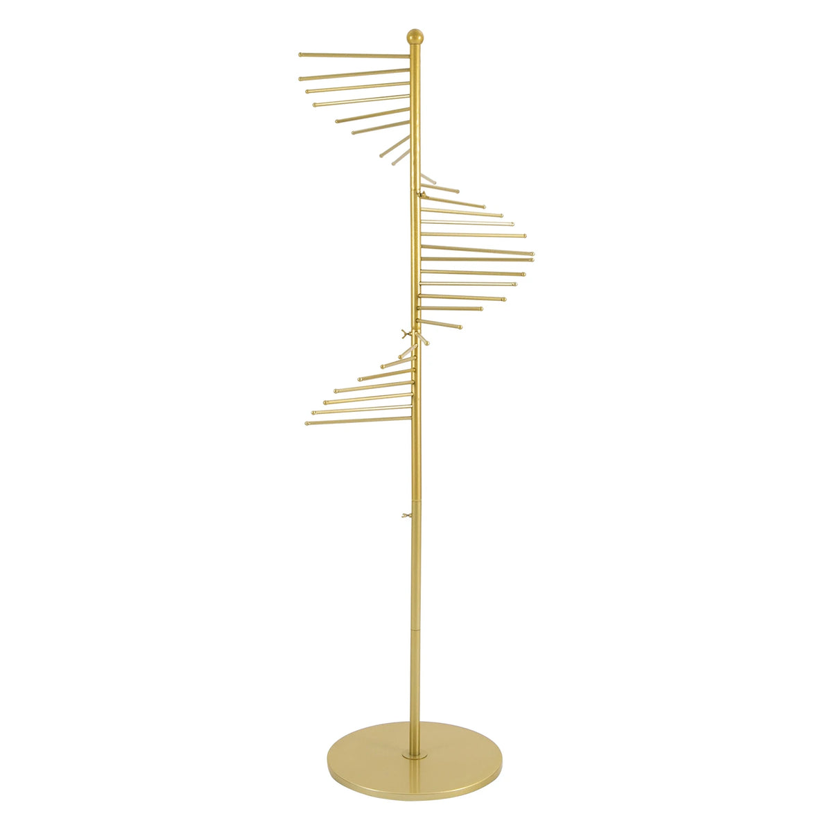 Freestanding Spiral Iron Scarf Display Rack Floor Standing Organizer