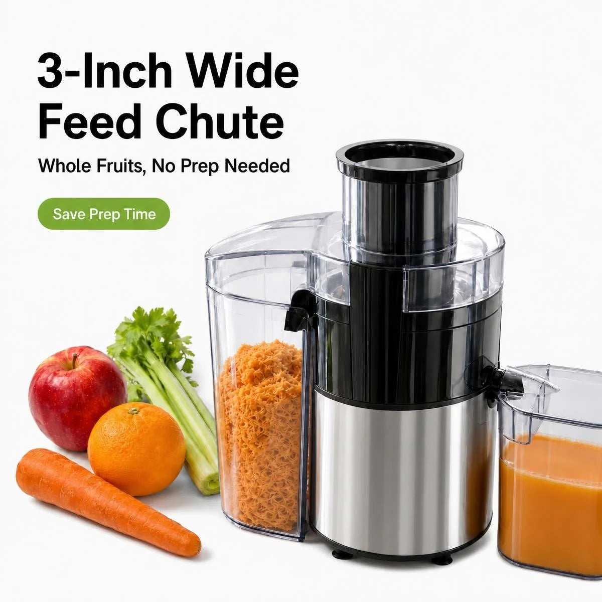 Stainless Steel Centrifugal Juicer For Rapid High Yield Fresh Juice
