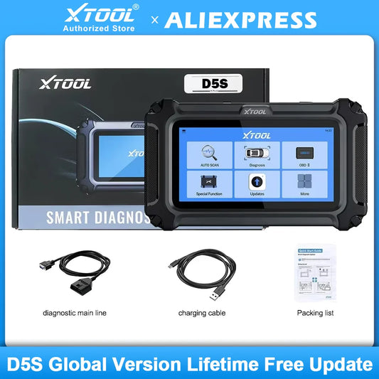 XTOOL D5S Auto OBD2 Scanner Featuring Complete System Reset Functions