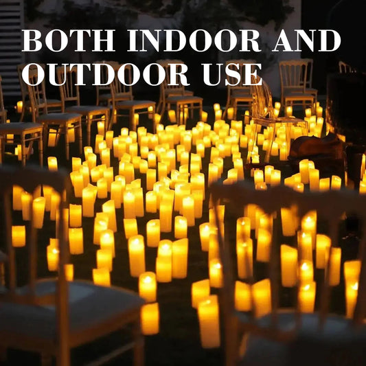 Waterproof Flameless Led Candles For Indoor Party Decor Sets