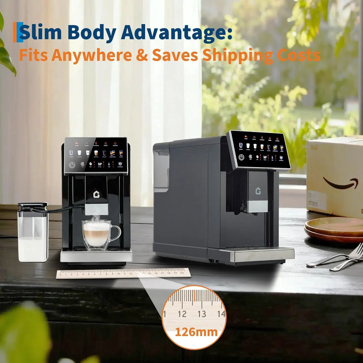 Acekool Automatic Espresso Maker With Grinder And Milk Frother
