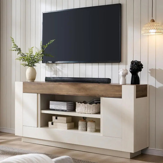 Modern Engineered Wood Tv Stand With Ample Storage Space