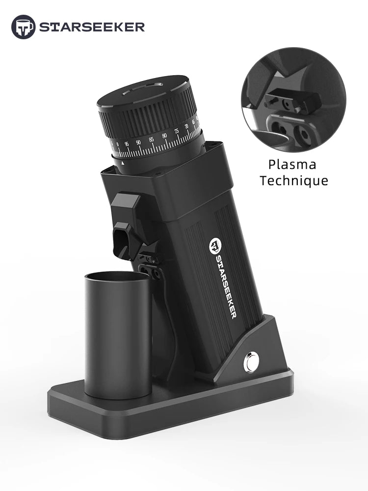 Starseeker Electric Coffee Grinder With Stepless Burr Adjustment System