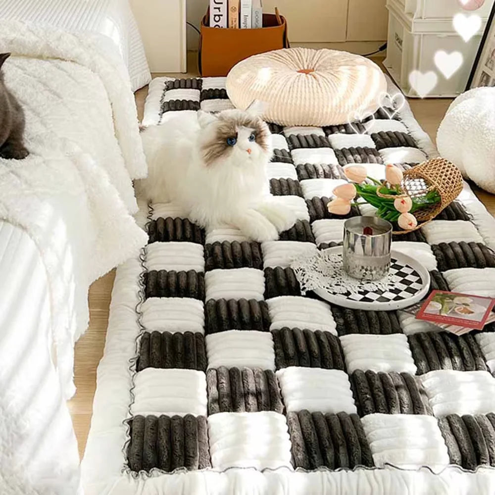 CWV Waterproof Coral Fleece Anti Slip Dog Bed Mat Protector