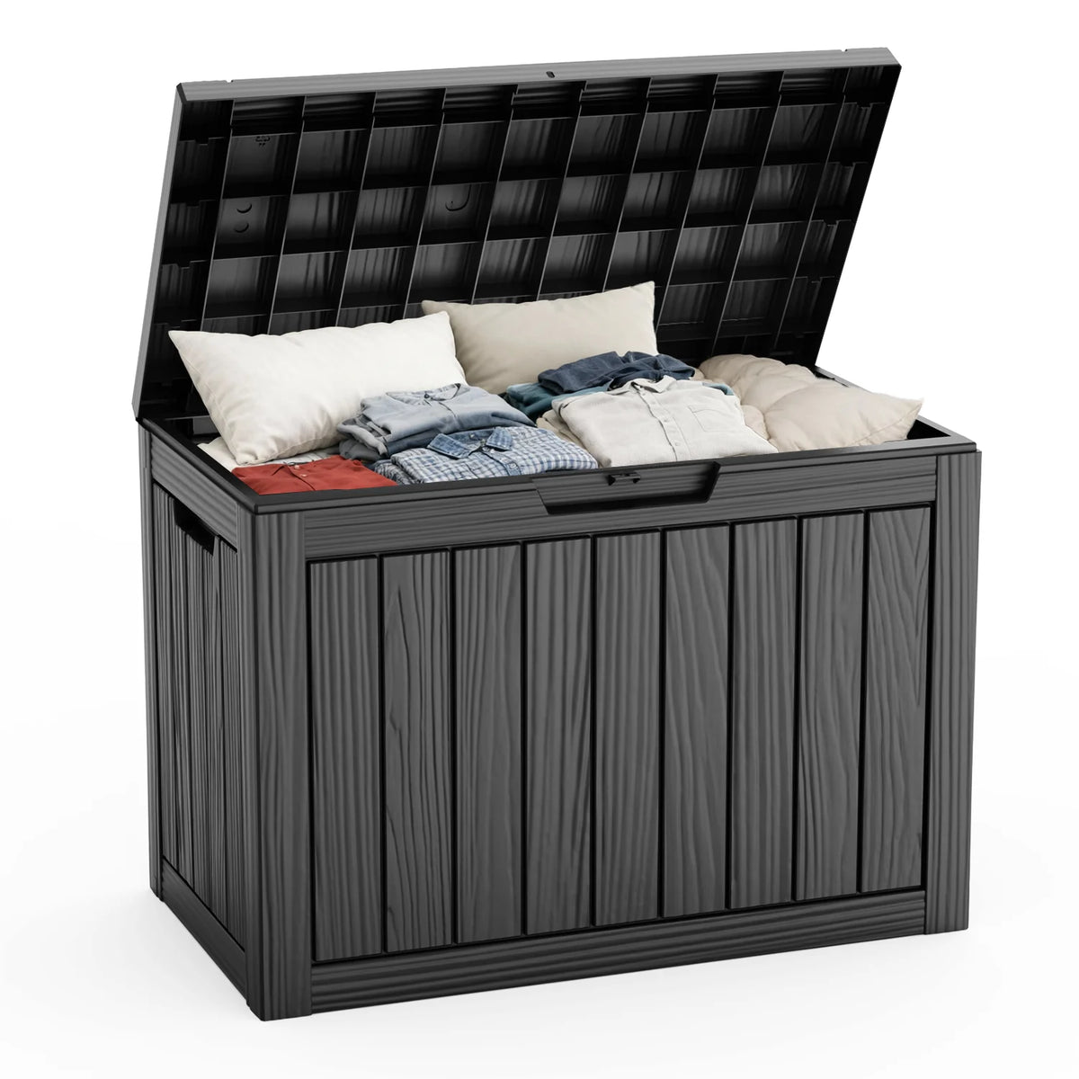 Waterproof Lockable Resin Outdoor Deck Storage Box For Patio