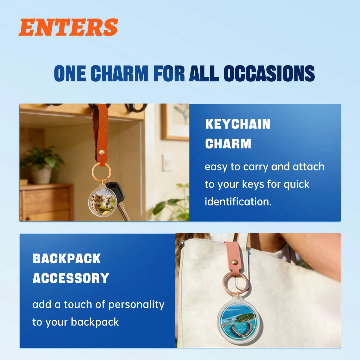 Round Photo Paper Cutter Kit For Key Chain DIY Crafts