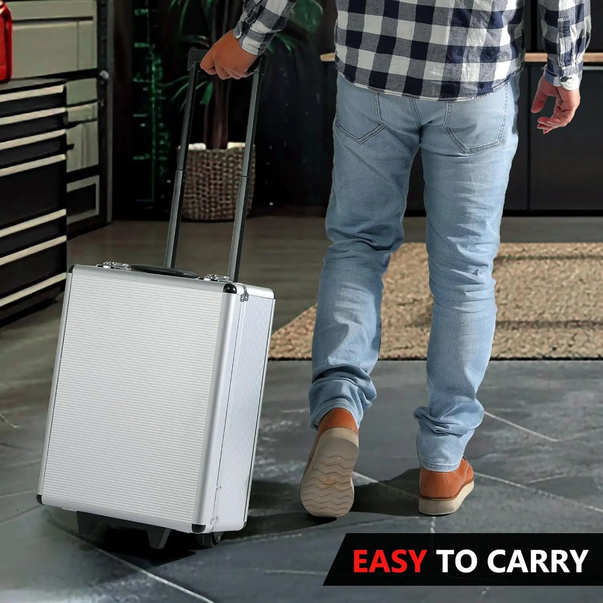 799 Piece Portable Mechanics Tool Set With Rolling Trolley Case