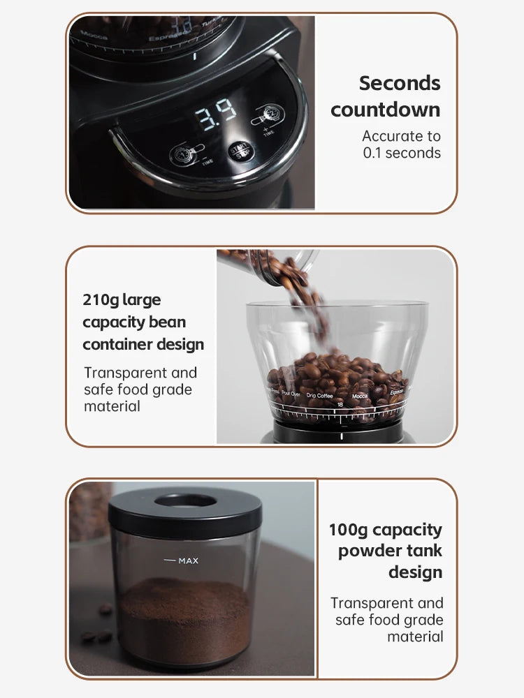 HiBREW G3 Automatic Burr Electric Coffee Grinder With Precision Controls